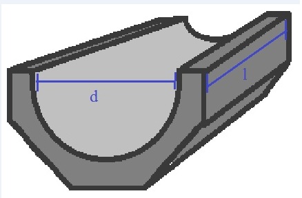 half round drain
