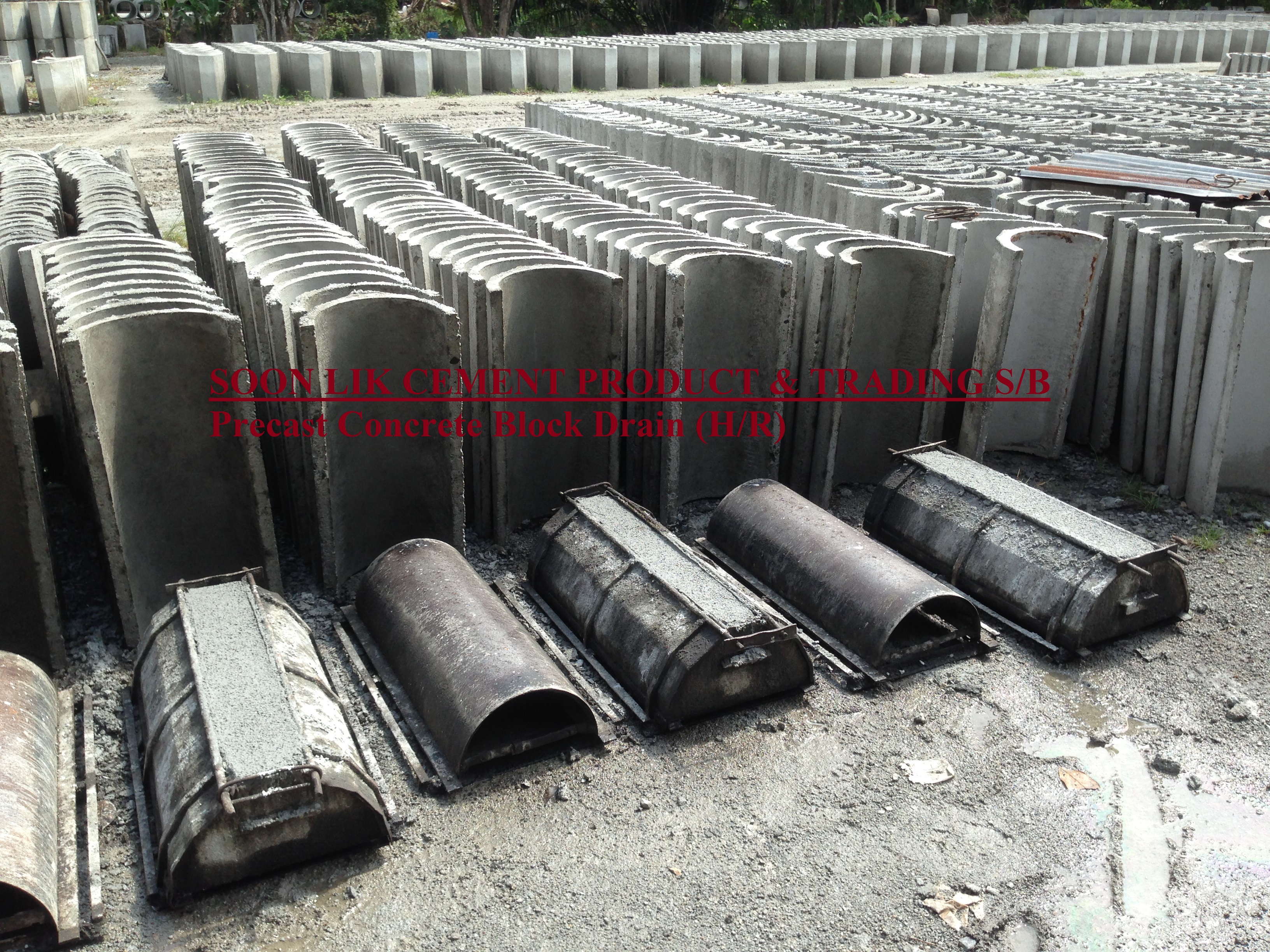 half round drain